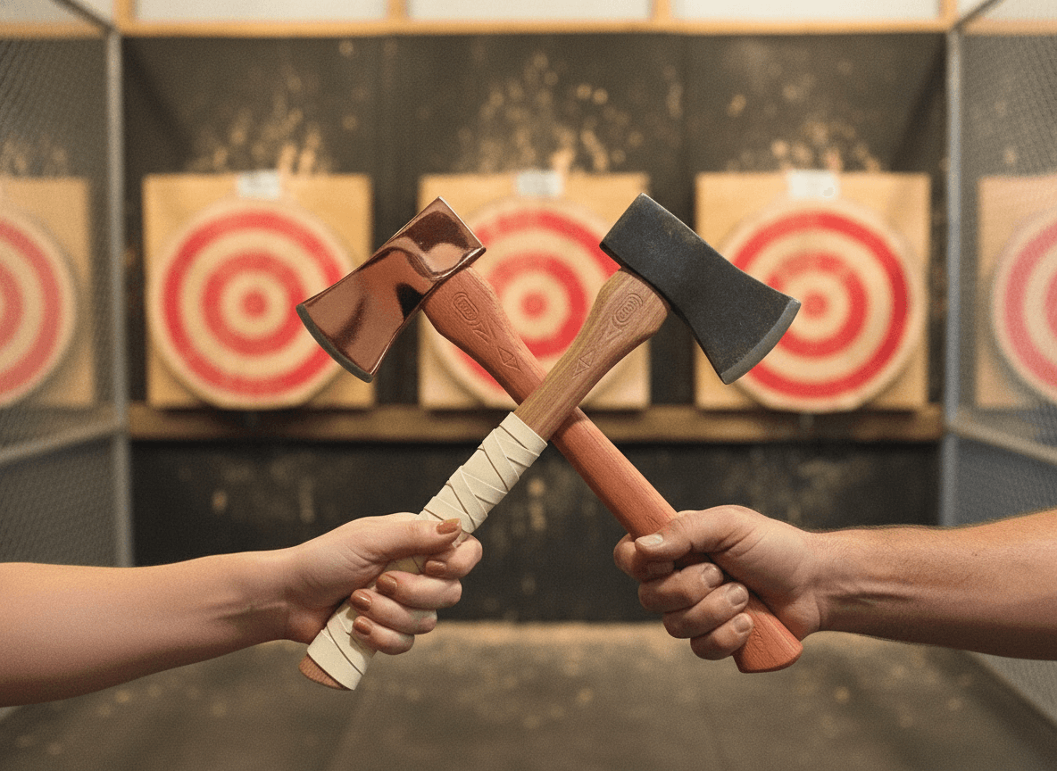 Axes, then locked in a room