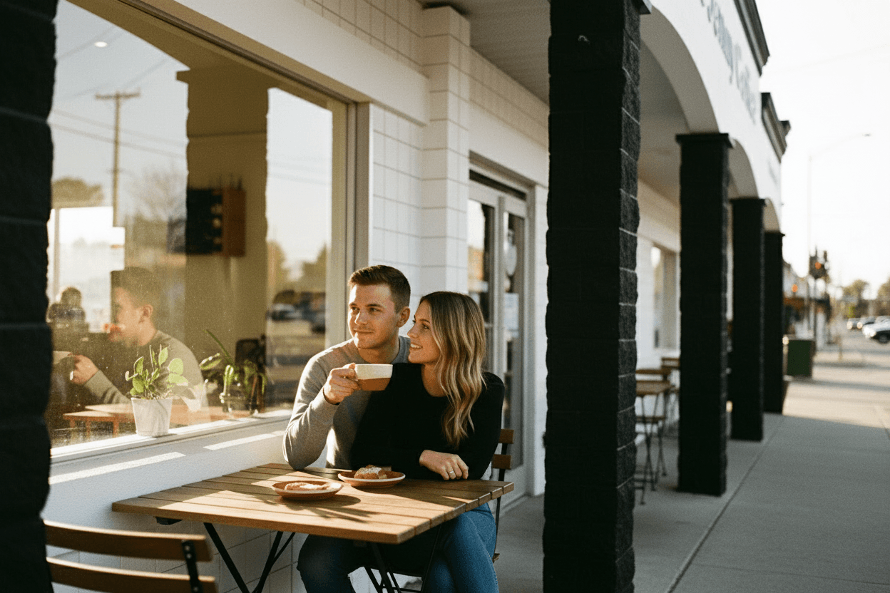 Coffee, Views, Negroni on Tap