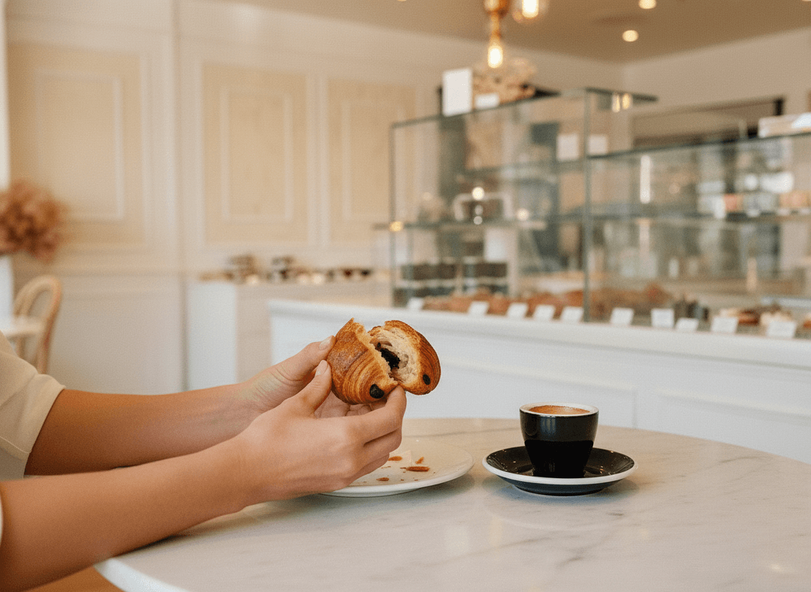 Pastry, Trees, and a Slow Coffee